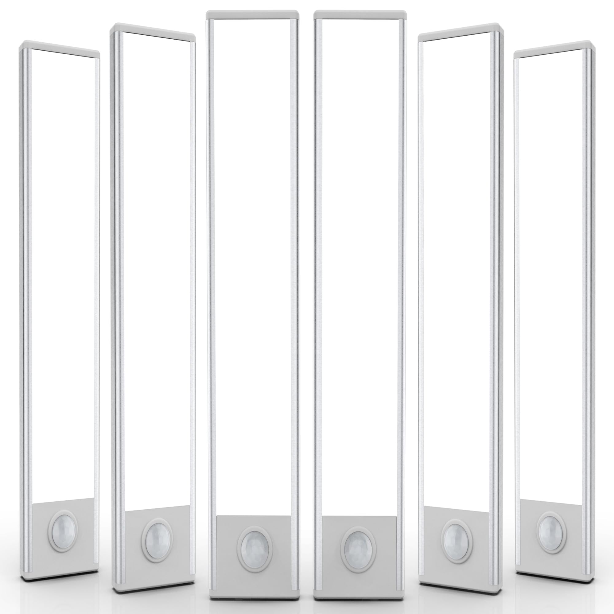 6 Pack Under Cabinet Lights Wireless, 32 LED Motion Sensor Light Indoor Rechargeable Magnetic Closet Lights Battery Operated, Under Counter Lights for Kitchen, Wardrobe, Hallway, Stairs